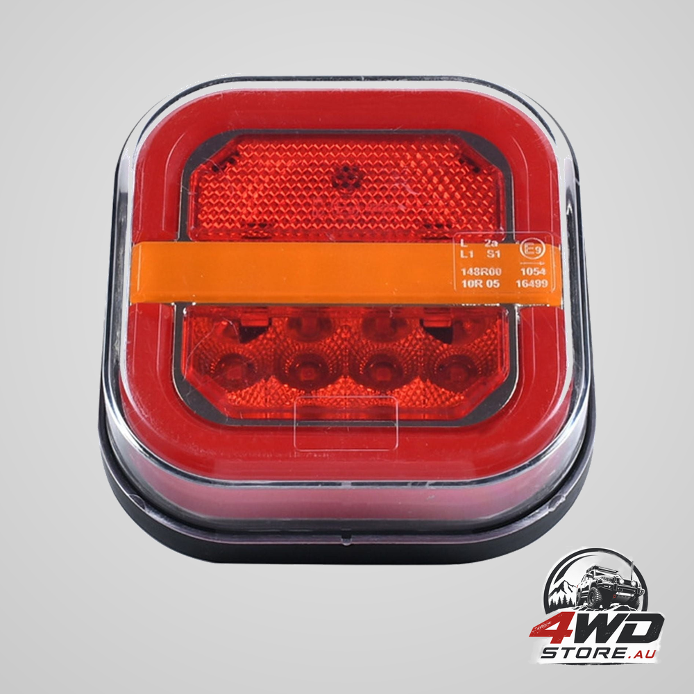 Wireless LED boat trailer tail lights, submersible magnetic mount stop and brake tow lights