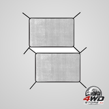 2 pcs heavy-duty car grille mesh net with hooks, front bumper vent insert for pickup trucks