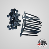 100 pcs nylon universal cable tie buckle, heavy duty self-locking zip tie holders, UV resistant