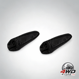 2 pcs car front seat armrest covers, universal flat cloth fabric armrest cover, black