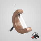 Mini car flower vase vent clip, wooden air ornament charm for car interior