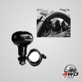 Steering wheel spinner knob, ball power handle for cars, trucks, tractors and boats, black