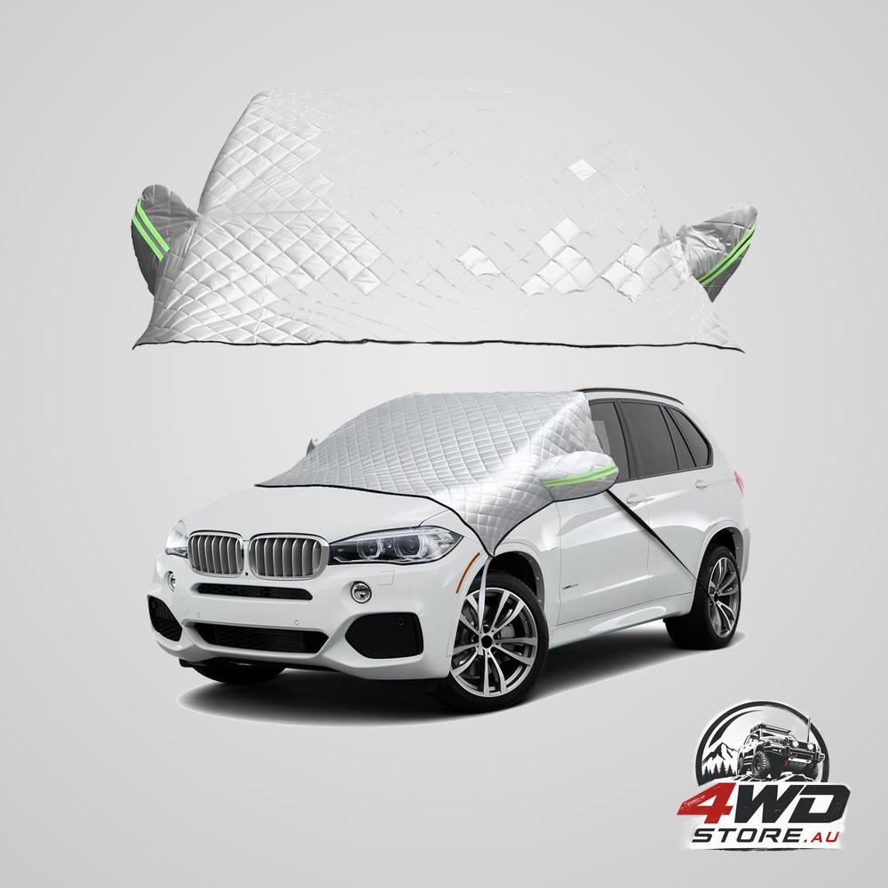 Car windshield cover for snow and ice with side mirror covers, winter sun shield protector