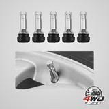 5 piece TR413AC tyre valve stems, chrome rubber tubeless stems for 0.453 inch rim holes