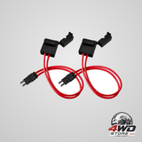 Car fuse holder connector, 32V 20A automotive fuse tap adapter with 16 AWG wires, 2 pack