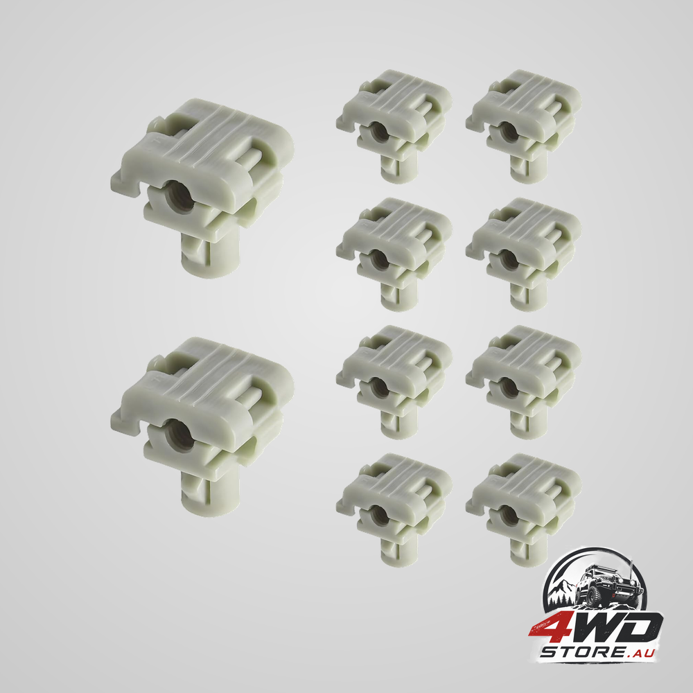 10 piece car door lock rod clips, tailgate latch clips for 5/32 inch rods, fits F150 F250 F350