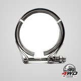 4 inch V band turbo clamp, automotive stainless steel clamp with male and female flange