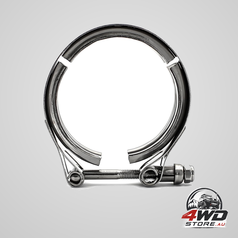 4 inch V band turbo clamp, automotive stainless steel clamp with male and female flange