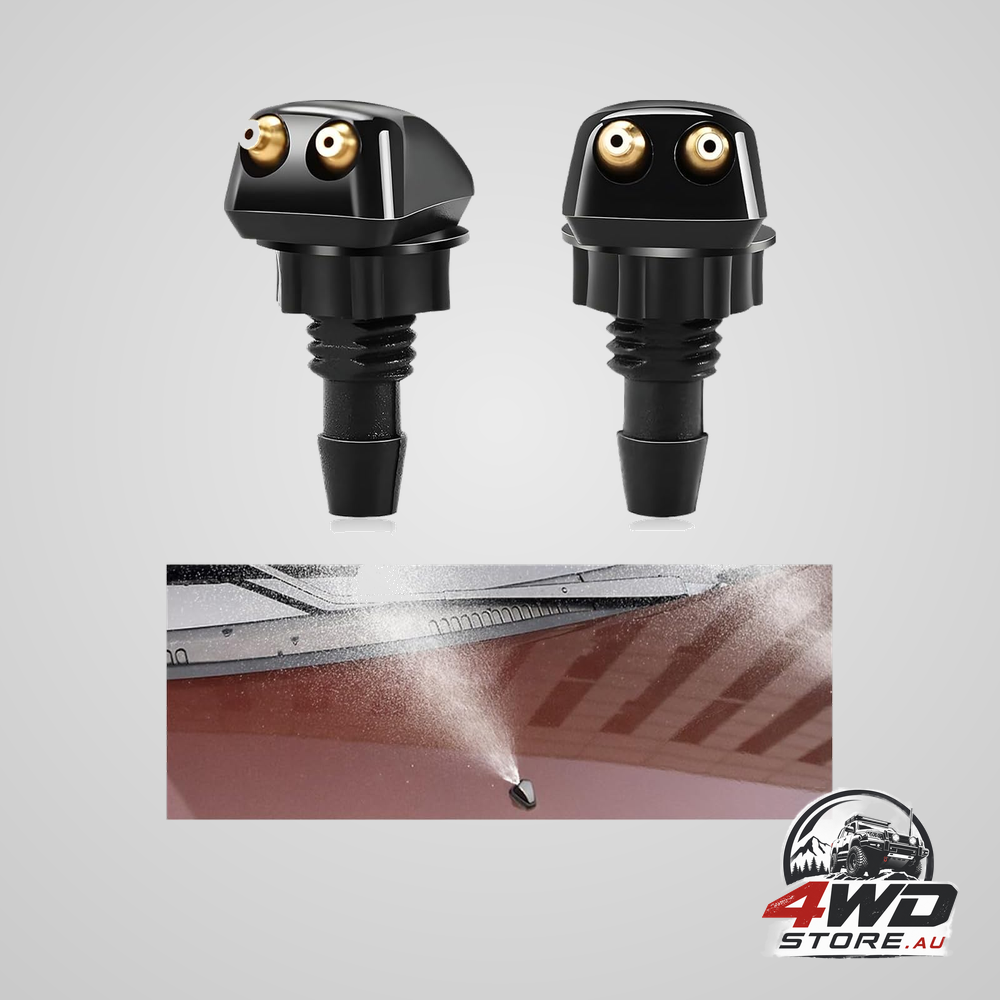 Front windshield washer nozzles, left and right wiper washer sprayers for cars and SUVs, 2 pack