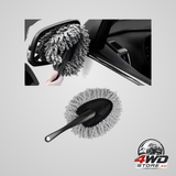 Car dash duster brush, super soft microfibre multi-functional cleaning brush in grey