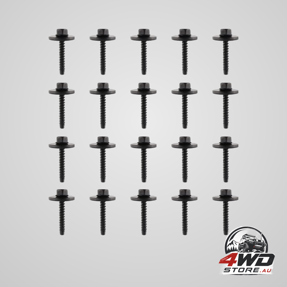 20 piece automotive fender liner bolts, wheel well and bumper cover screws for GM and BMW