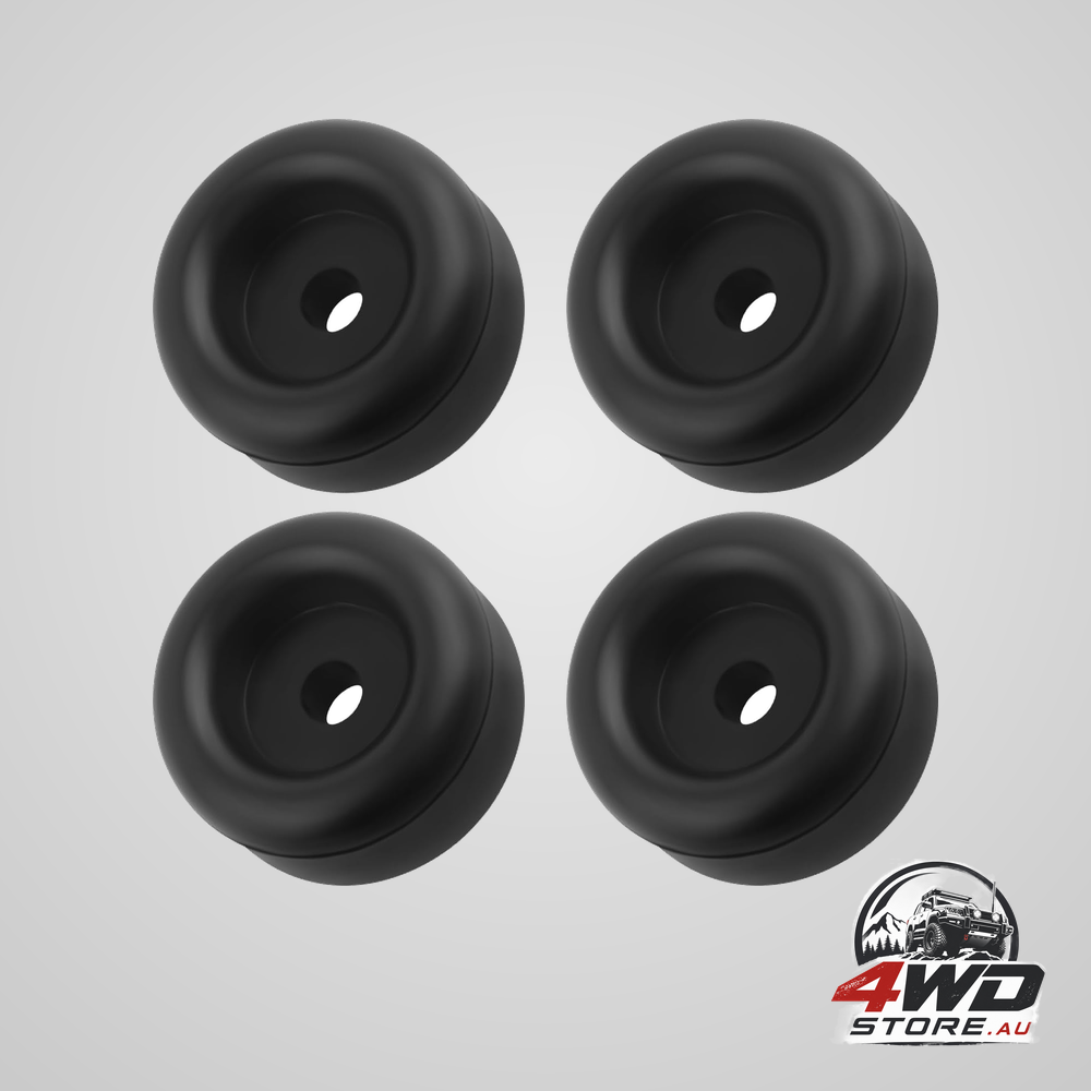 4 piece 2.12 inch rubber bumper stops, shock-absorbing trailer ramp door pads with screw hole