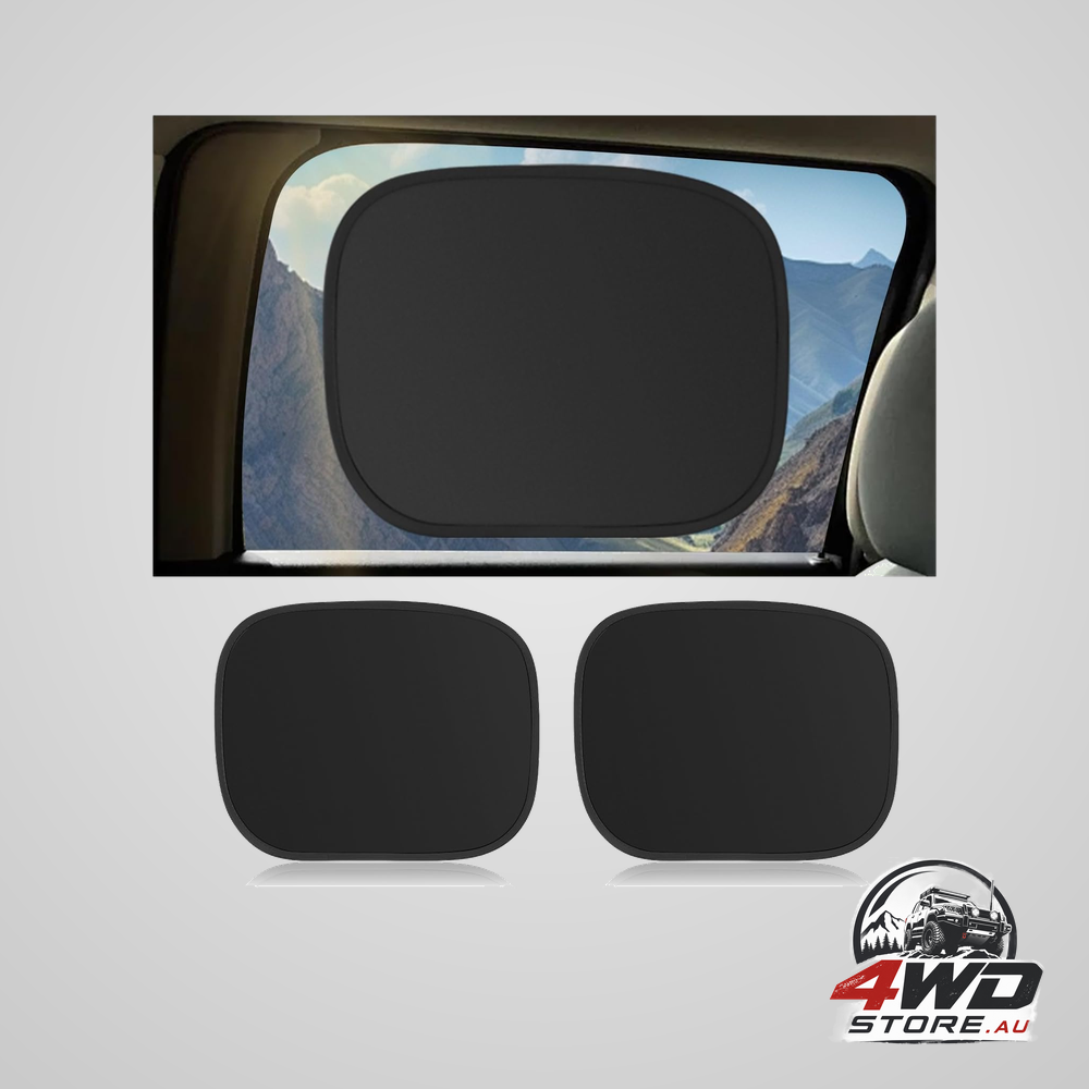 Rear car window shades for side windows, 17.13 x 13.86 inch static cling baby sun shade, 2 pack