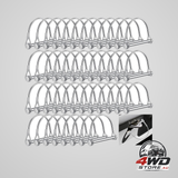 60 piece arch trailer coupler pins, 1/4 x 2-3/4 inch carbon steel safety hitch pins for towing