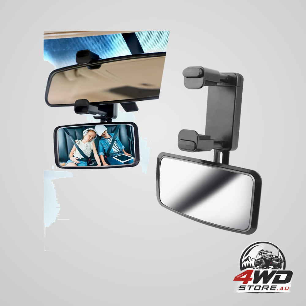 360 degree curved baby car mirror, clip-on rear facing seat mirror for car, SUV and truck