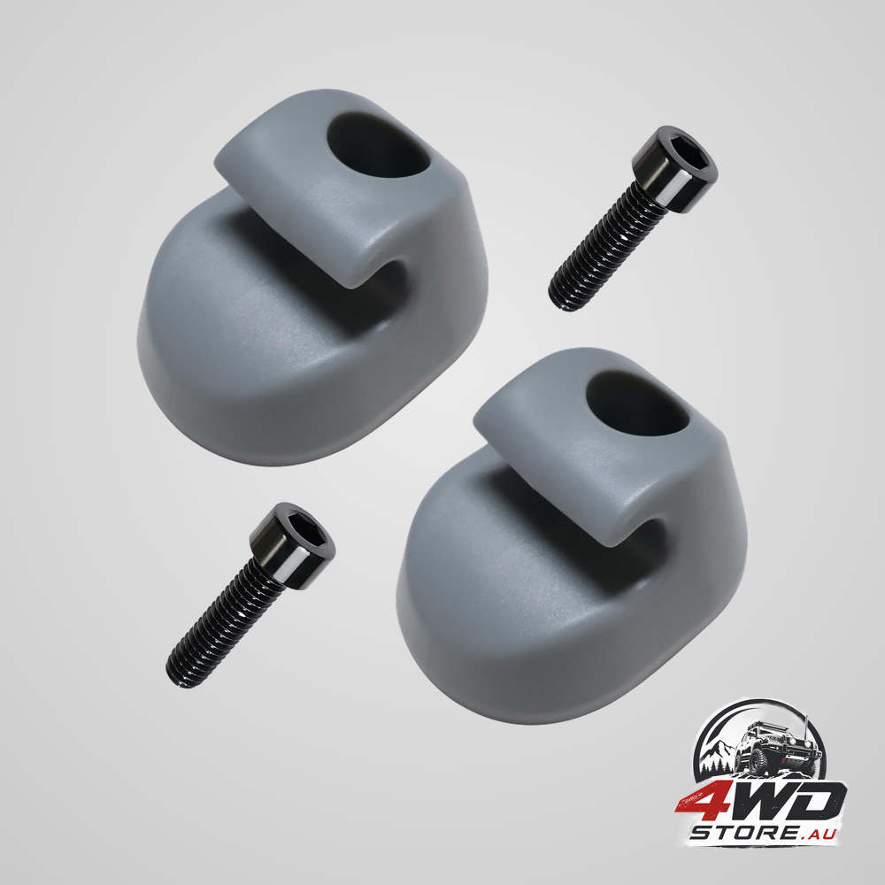 S16-1023-661 sun visor clip in grey, fits Kenworth and Peterbilt interior, 2 pack