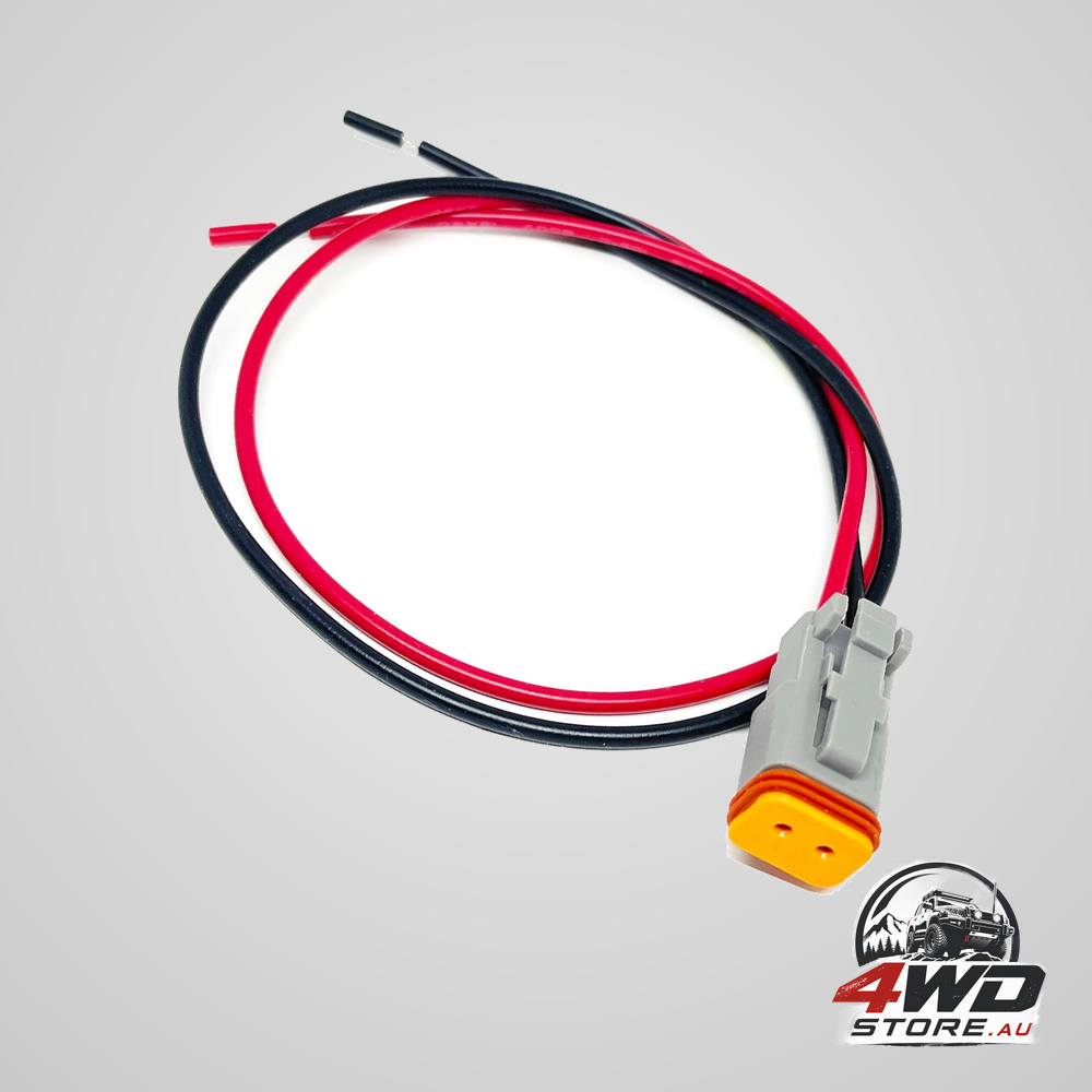 Deutsch DT series DT06-2S 2-pin female connector with pre-attached wires
