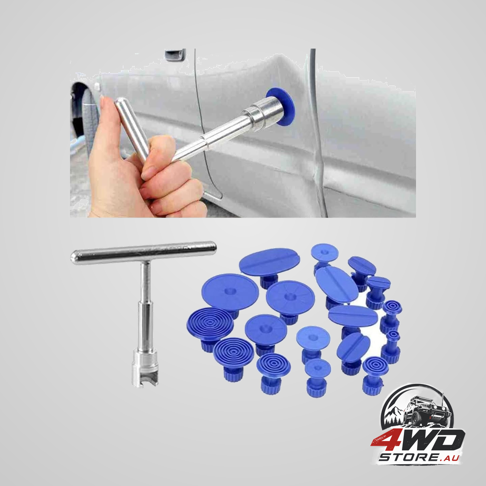 19 piece car dent repair puller, paintless dent repair tool with T-shaped puller