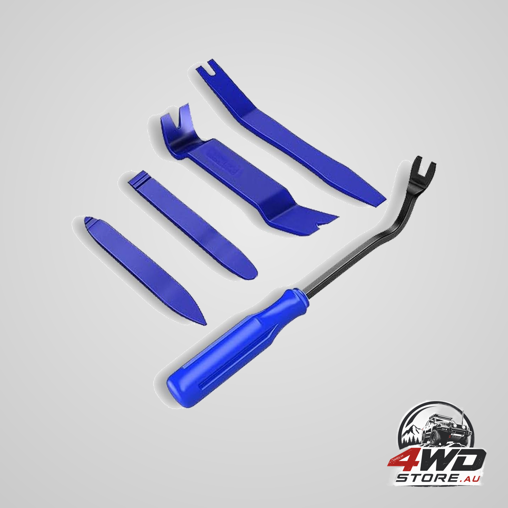 5 piece auto clip pliers set and fastener remover, no scratch door panel removal tool