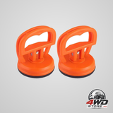 Car dent puller kit with handle lifter, powerful suction cup dent remover in orange, 2 pack