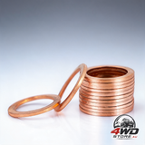 20 piece M12 oil drain plug gaskets, copper crush washer seal rings