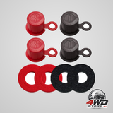Top post plastic battery post caps, terminal cover insulator with washers for car, RV and boat