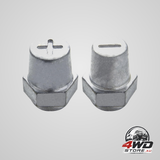 5/16-18 thread female lead battery terminal post adapter, charging post extension, 2 pack