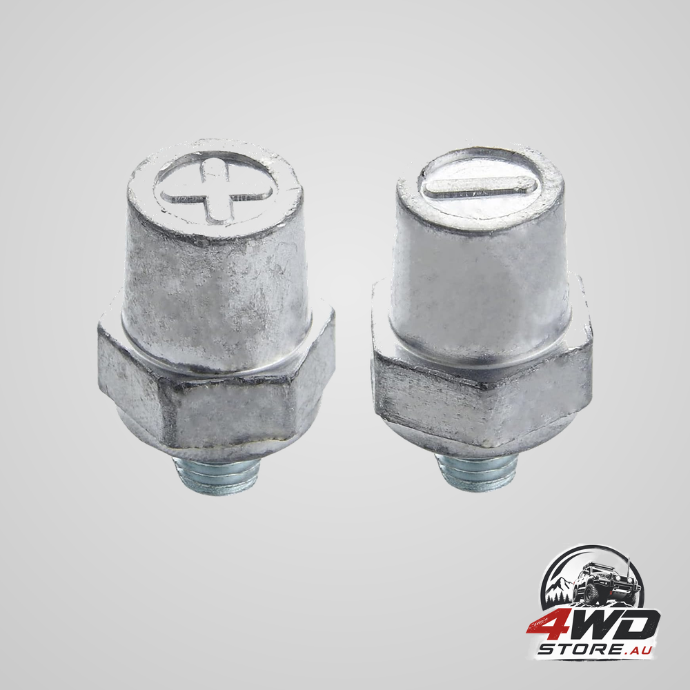 3/8-16 thread male lead side post battery terminal charging posts for GM post, 2 pack
