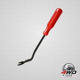 Car panel fastener remover, clip puller rivet removal tool for trim panels and door panels in red