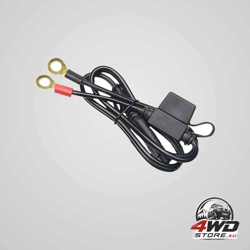 SAE extension cable, 24.4 inch 18AWG ring terminal battery connector for cars, motorcycles and ATVs