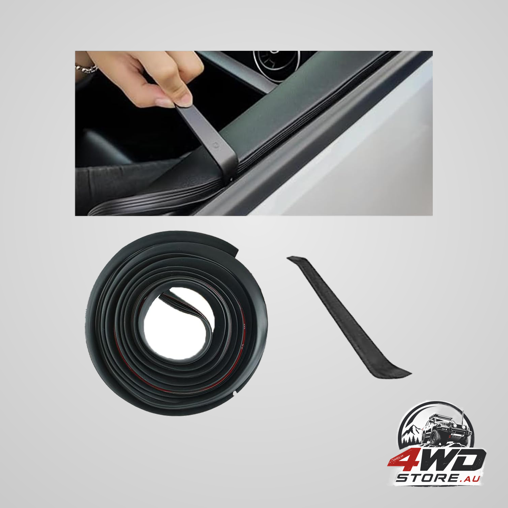 13ft car door rubber seal strip, V-shaped self-adhesive rain and dustproof window seal with tool
