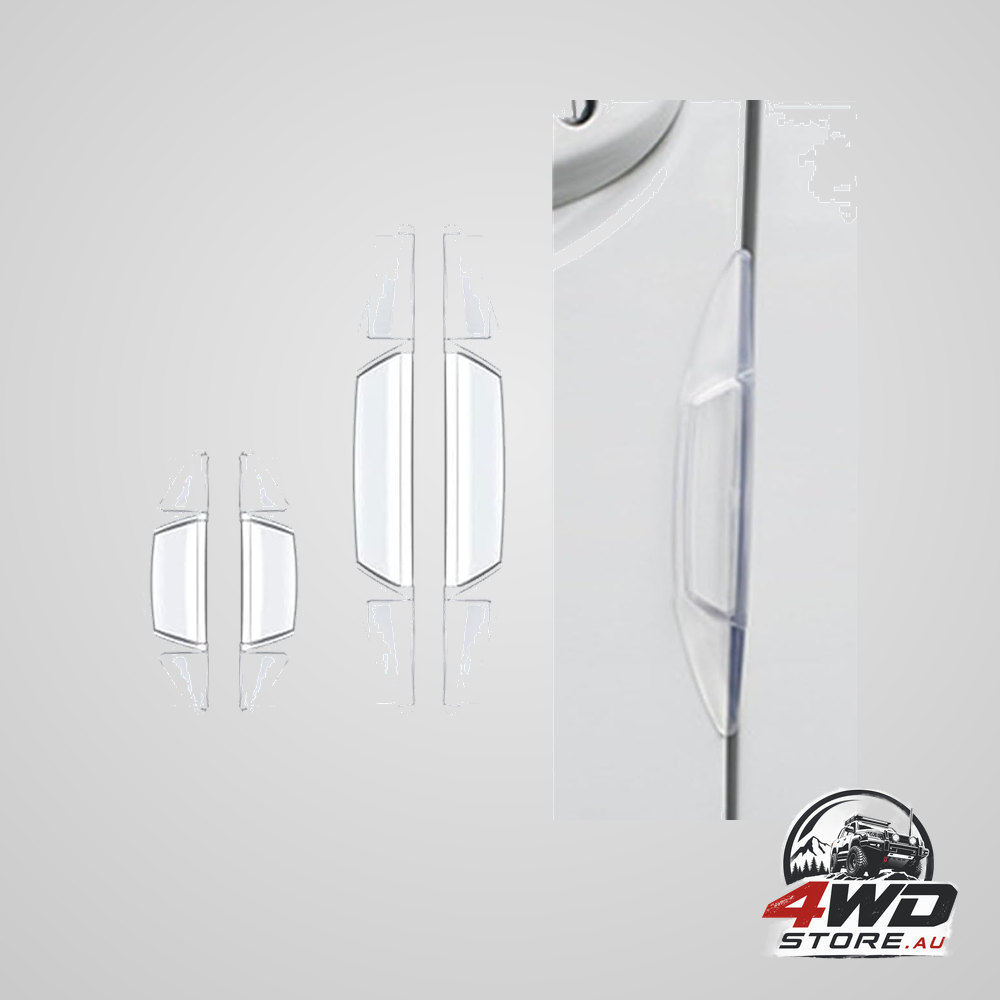4 piece car door bumper anti-collision strips, self-adhesive transparent door edge guards