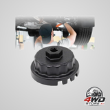 Oil filter wrench, heavy duty 64.5mm cap removal socket for Highlander and Camry 2.5-5.7L engines