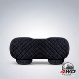 Back seat cover, black breathable car rear bench bottom cushion protector for most 5-seat cars