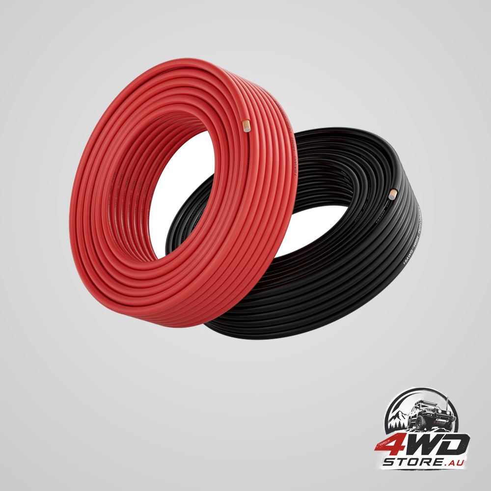 12 gauge automotive primary wire, 12AWG CCA red and black 25ft each for battery and car audio, 2 pack