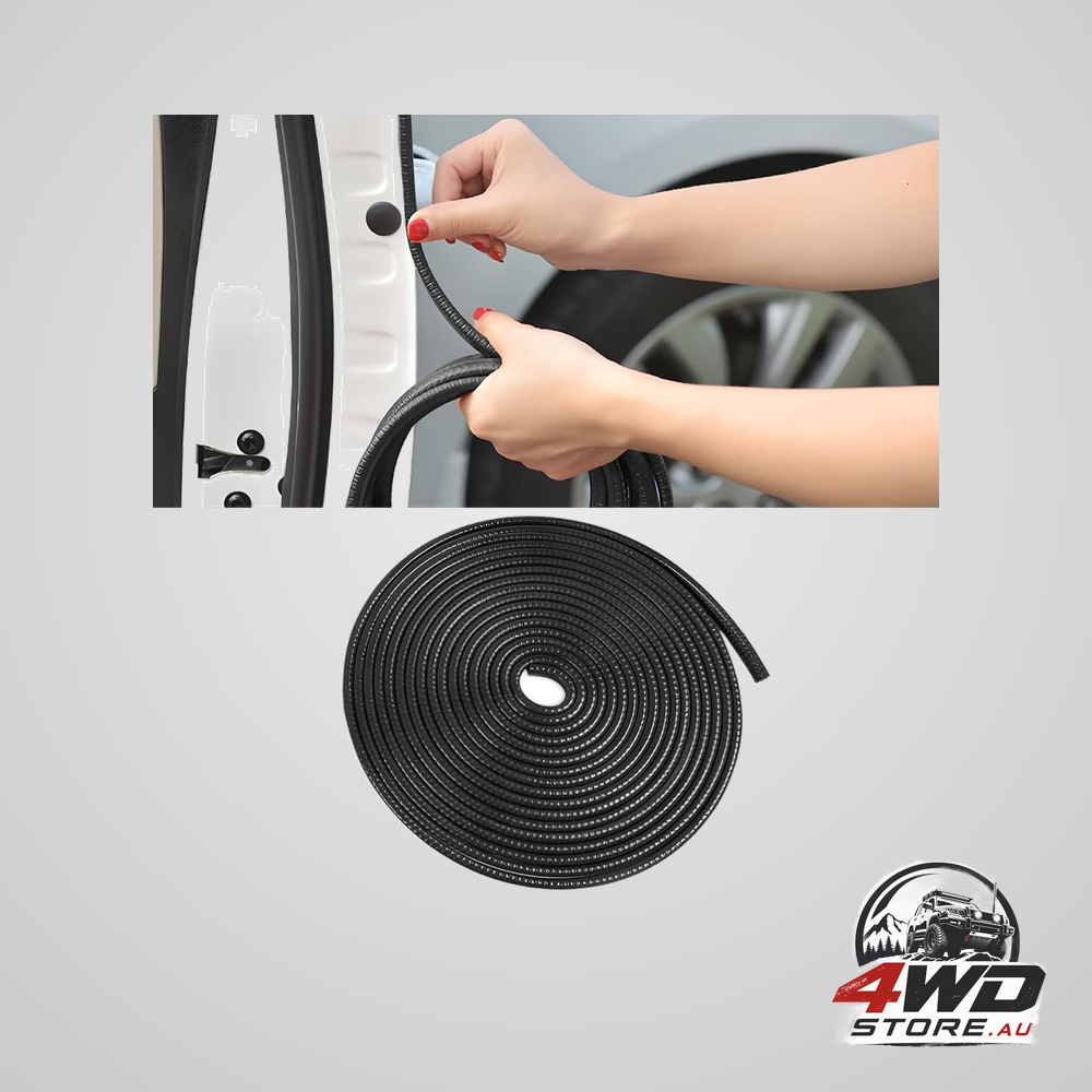 Car door edge guards, 16ft U-shape rubber seal door edge trim protector in black
