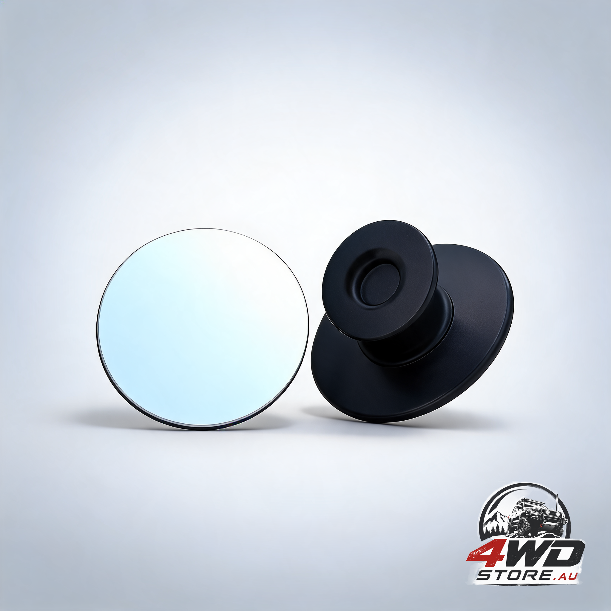 Petluno blind spot mirrors, round frameless 360 degree adjustable HD convex mirror for car, 2 pack