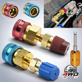 R1234yf to R134a quick coupler adapter, car low side air conditioning fitting kit