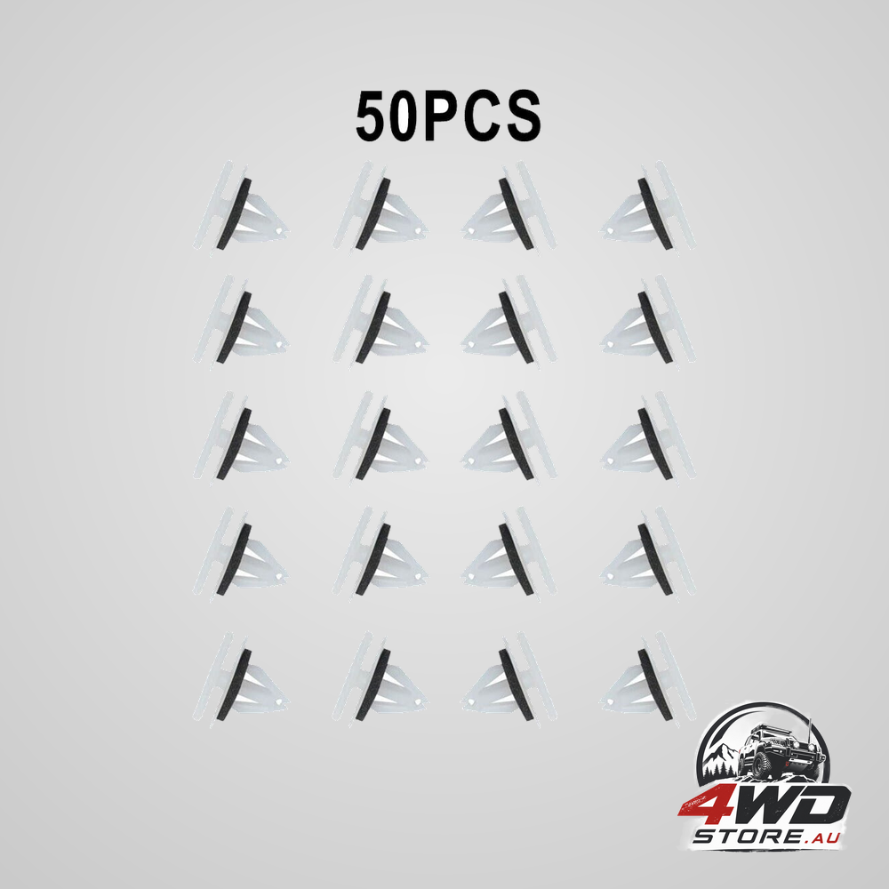 50 piece exterior rocker panel moulding clip fastener sealer for Ford 2013 to 2021