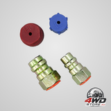 Automotive air conditioning adapter conversion kit, R12 to R134a connection kit