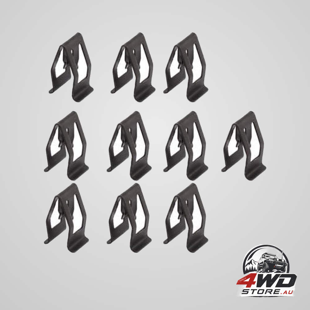 10Pcs fastener clip portable metal car interior accessories car buckle multifunctional black car supplies metal retainer