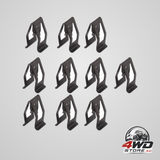 10Pcs fastener clip portable metal car interior accessories car buckle multifunctional black car supplies metal retainer