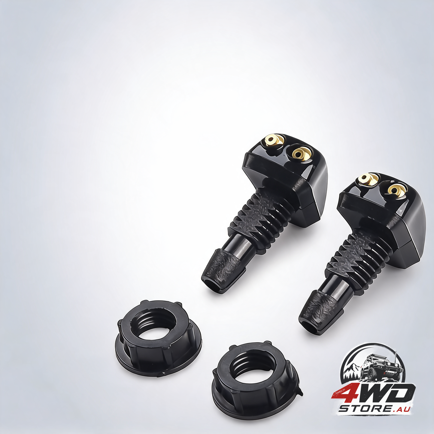 2 Pack car dual holes windshield washer nozzle adjustable wiper water spray jet for most vehicle models