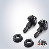 2 Pack car dual holes windshield washer nozzle adjustable wiper water spray jet for most vehicle models