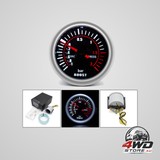 52Mm black car vacuum gauge with professional installation recommended