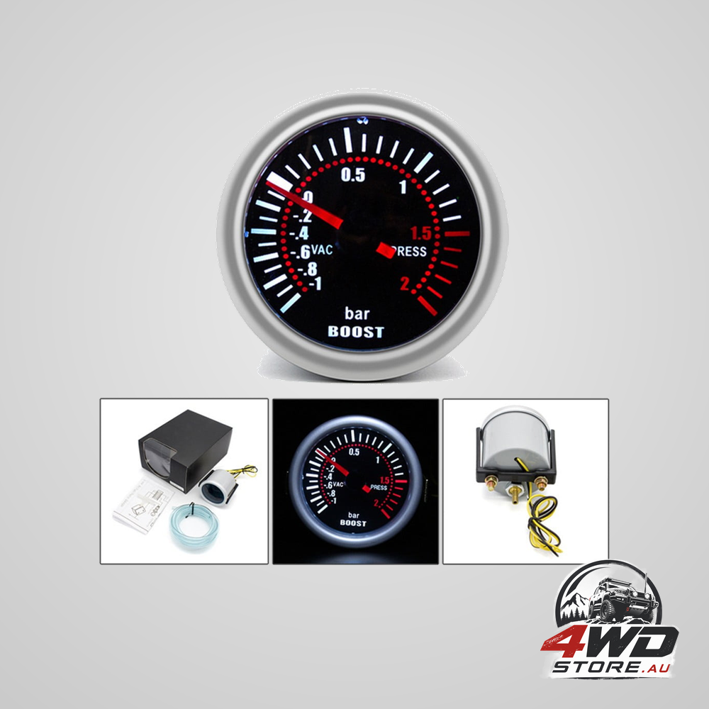 52Mm black car vacuum gauge with professional installation recommended