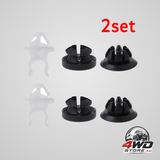 6Pcs hood support prop rod holder clips for honda accord prelude odyssey rdx engine cover fasteners black white