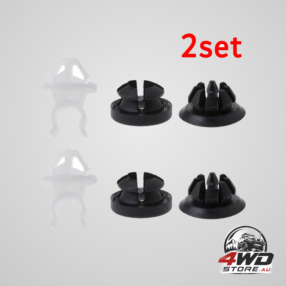 6Pcs hood support prop rod holder clips for honda accord prelude odyssey rdx engine cover fasteners black white