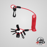 Universal boat kill switch key set, safety stop connector lanyard cord replacement for mercury, yamaha, honda, tohatsu