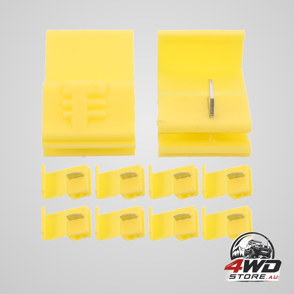 Worgeous yellow wire connectors for cars quick installation components waterproof plastic 10pcs